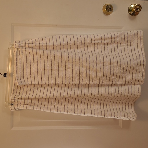 Bath wrap. Spa towel with velcro closure. Hands free. 100% cotton white lavender - Picture 1 of 8